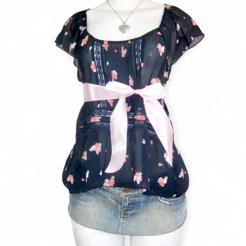 Y2k Abercrombie blouse babydoll